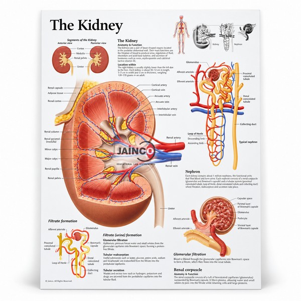 Human Kidney Chart